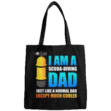 Discover Scuba Diving Dad Snorkeling Deep Sea Diver Bags