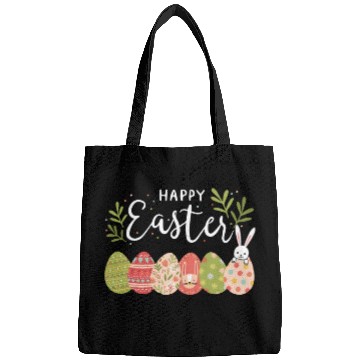 Discover Happy Easter Spring Flowers Bunny Rabbit Egg Hunt Bags