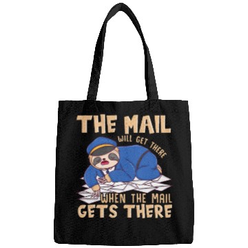 Discover Sloth Mail gets there - funny postal worker mail c Bags