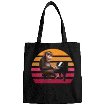 Discover Monkey at the piano Bags