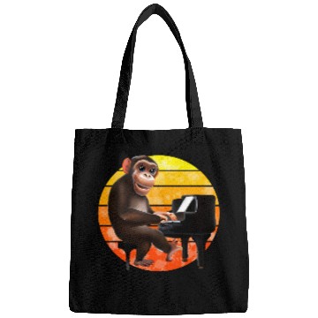 Discover Monkey at the piano Bags