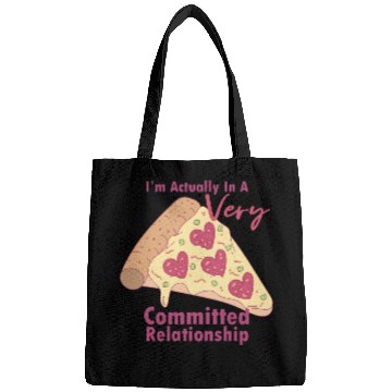 Discover Anti-Valentines Very Committed Pizza Relationship Bags