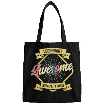 Discover Awesome since Awesome since 1983 birthday legend Bags