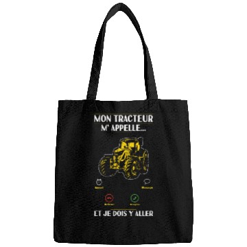 Discover Tractor Calling I Must Go Driver Farmer Bags