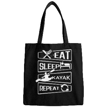 Discover Eat Sleep Repeat Kayak Paddling Canoe Watersports Bags