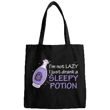 Discover Funny Witch Procrastinating Sleep Potion Pagan Wit Bags