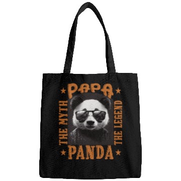 Discover Papa panda the myth the legend funny gift Bags