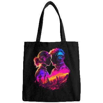 Discover Embrace the Future with Cyberpunk Couples in Love Bags