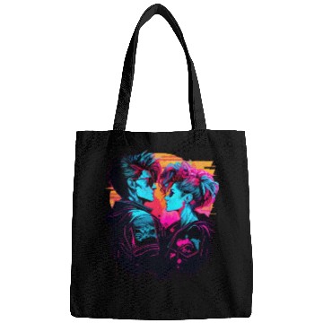 Discover Get the Hottest Cyberpunk Synthwave Art - In Love Bags