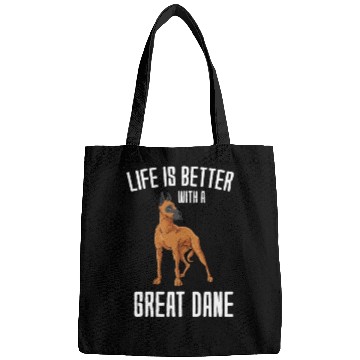 Discover Life Is Better With A Great Dane Bags