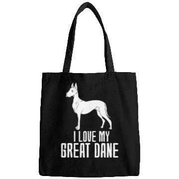 Discover I Love My Great Dane Bags