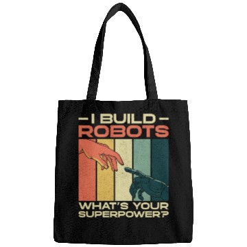 Discover Robot Robotics Engineer Retro Bags
