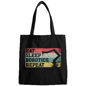 Discover Robot Robotics Engineer Retro Bags