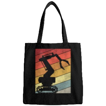 Discover Robot Robotics Engineer Retro Bags