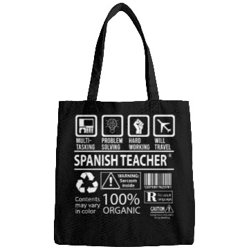 Discover Spanish Teacher Bags - Multitasking Job Gift It