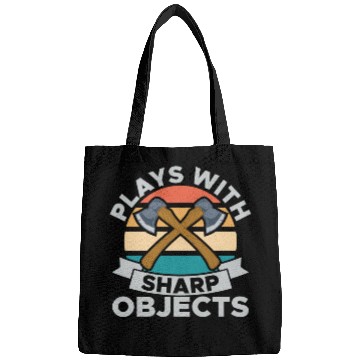 Discover Plays With Sharp Objects Funny For Axe Thrower Bags