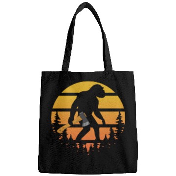 Discover Retro Sasquatch Axe Throwing For Axe Thrower Bags