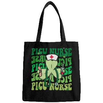 Discover Groovy PICU Nurse Funny St Patrick's Day Bags