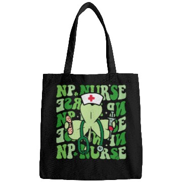 Discover Groovy Nurse Practitioner Funny Shamrock Bags
