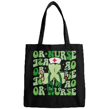 Discover Groovy OR Nurse Funny Shamrock St Bags