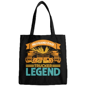 Discover Husband Dad Trucker Legend Bags