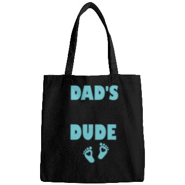 Discover Dad's Little Dude Cute Toddler Clothes For Boy Bags