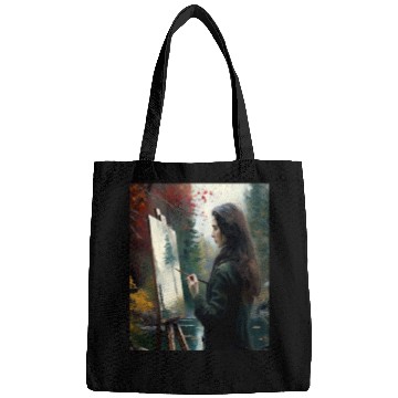 Discover Art Painter Girl Nature Painting Art Painter Bags