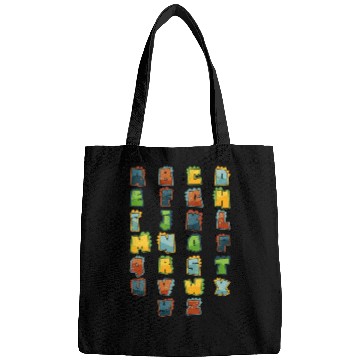 Discover Dino Lover Alphabet Dinosaur Letters Bags