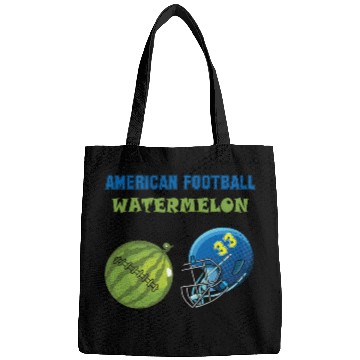 Discover american football watermelon Bags