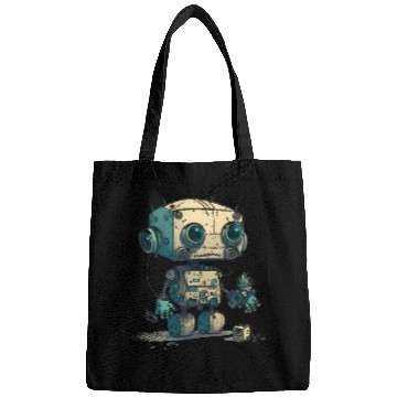 Discover Cute robot Bags