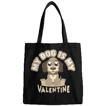 Discover Mon chien est mon valentin Bags
