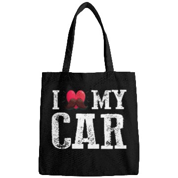 Discover I love my car funny Bags
