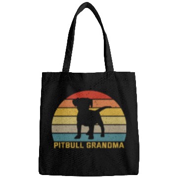 Discover Pitbull Grandma For Pitbull Dog Lover Bags