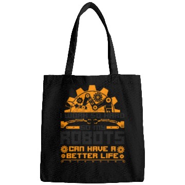 Discover Robot Robotics Engineer Vintage I Bags