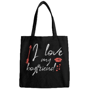 Discover I love my boyfriend Bags