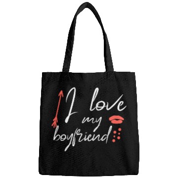 Discover I love my boyfriend Bags