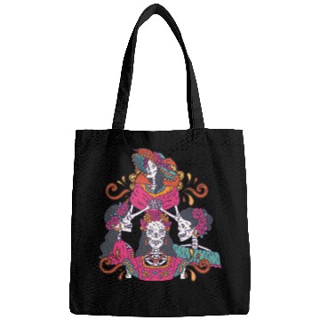 Discover Floral Tarot Card Sugar Skull Dia De Lost Muertos Bags