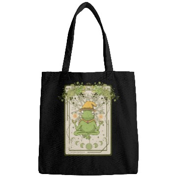 Discover Dark Cottagecore Wizard Frog Goblincore Aesthetic Bags