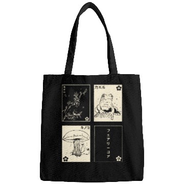 Discover Cottagecore Tarot Cards Fungi Frog Goblincore Bags
