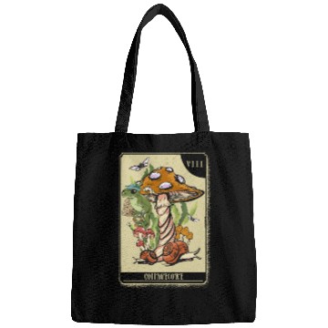 Discover Tarot Card Mushroom Frog Boho Cottagecore Aestheti Bags