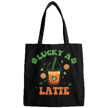 Discover Lucky A Latte Funny St Patrick's Day Bags
