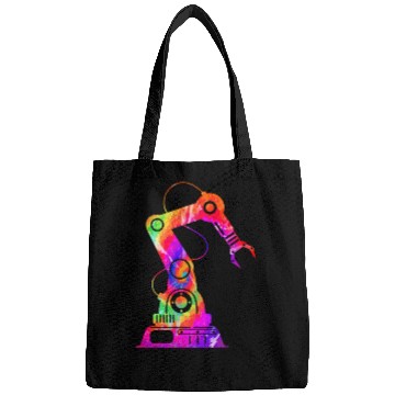 Discover Robot Robotics Engineer Tie Dye Bags