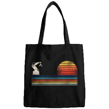 Discover Robot Robotics Engineer Retro Bags