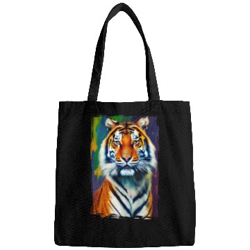 Discover Tiger Portrait Tigress Art Bags