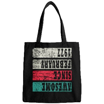 Discover Awesome Since 1977 Birthday Bags