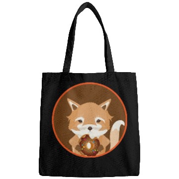 Discover magical little fox with delicious donut Bags