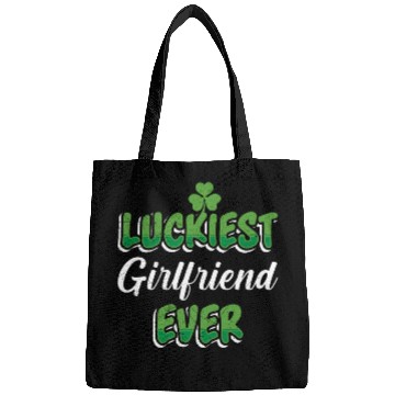 Discover Luckiest Girlfriend ever St Patrick's Day Bags