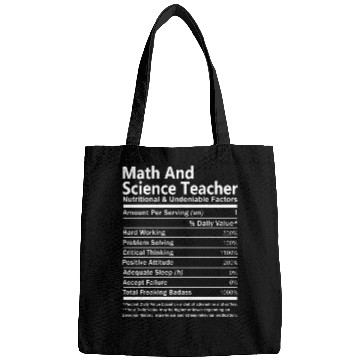 Discover Math And Science Teacher Bags - Nutritional And
