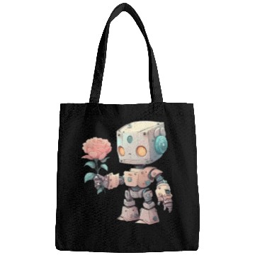 Discover Romantic Robot Gives Away Rose Bags