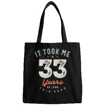 Discover 33 Birthday Funny 33 Years Old Bags